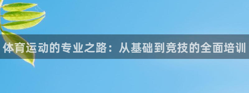 3377体育官网下载是干嘛的公司：体育运动的专业之路